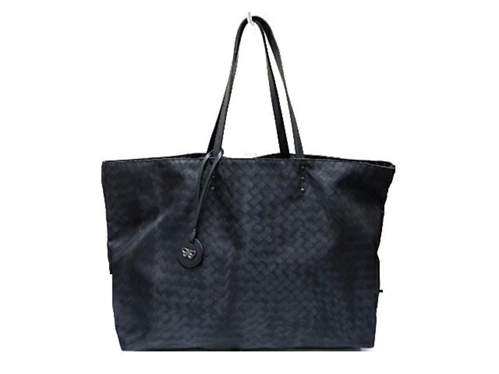 BOTTEGA VENETA Tote Bag Intrecciato Illusion Black